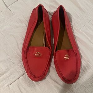 Coral coach flats